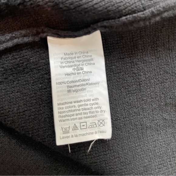 J. Crew Mercantile Grandma-core Black Two Button Knit Sweater Sz. Small Cardigan - Picture 5 of 6